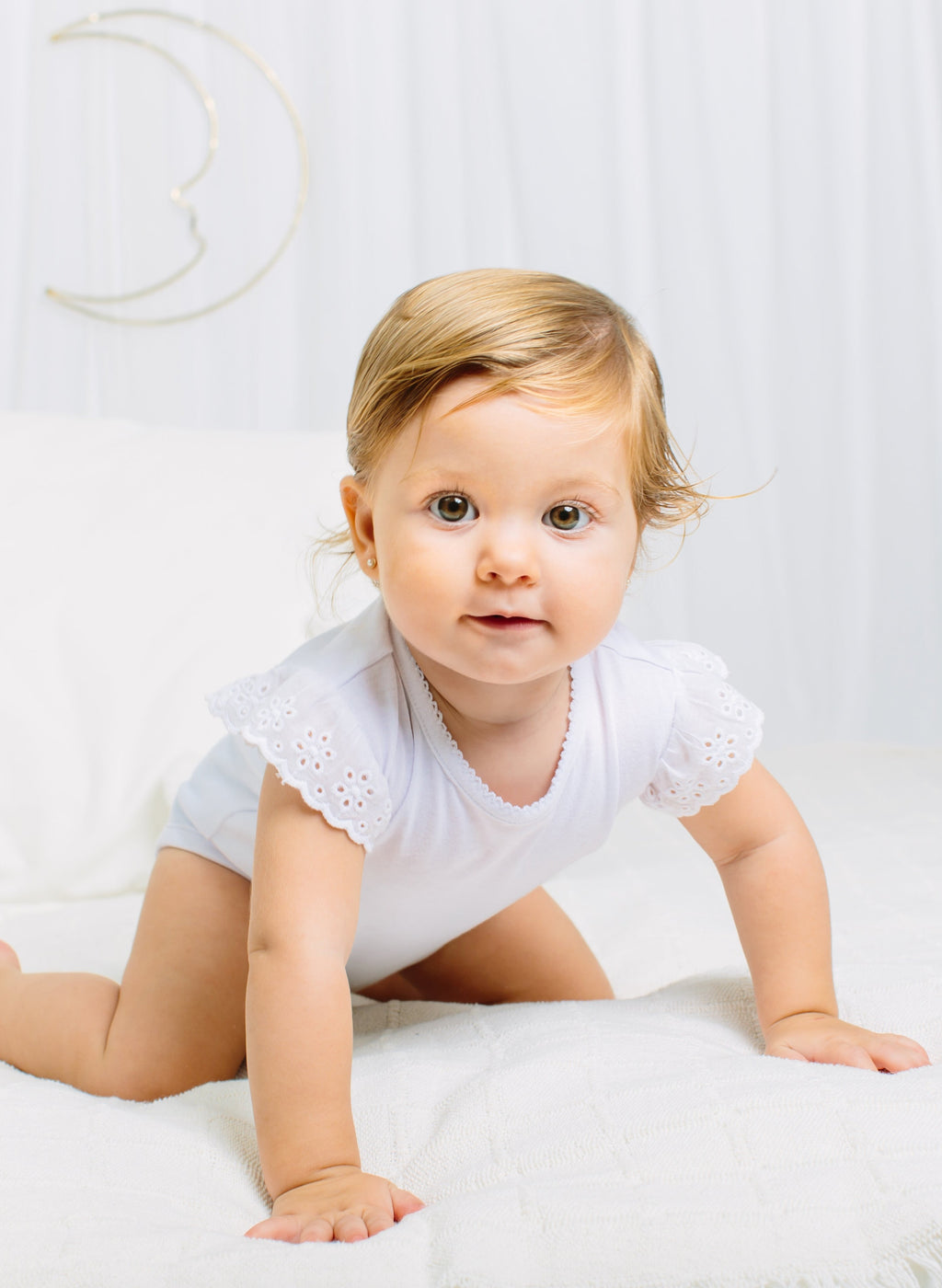White newborn bodysuit