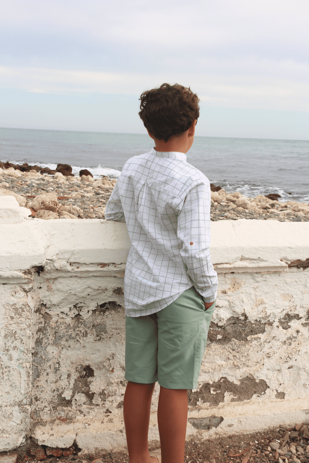 Bermuda de niño verde Cocote & Charanga