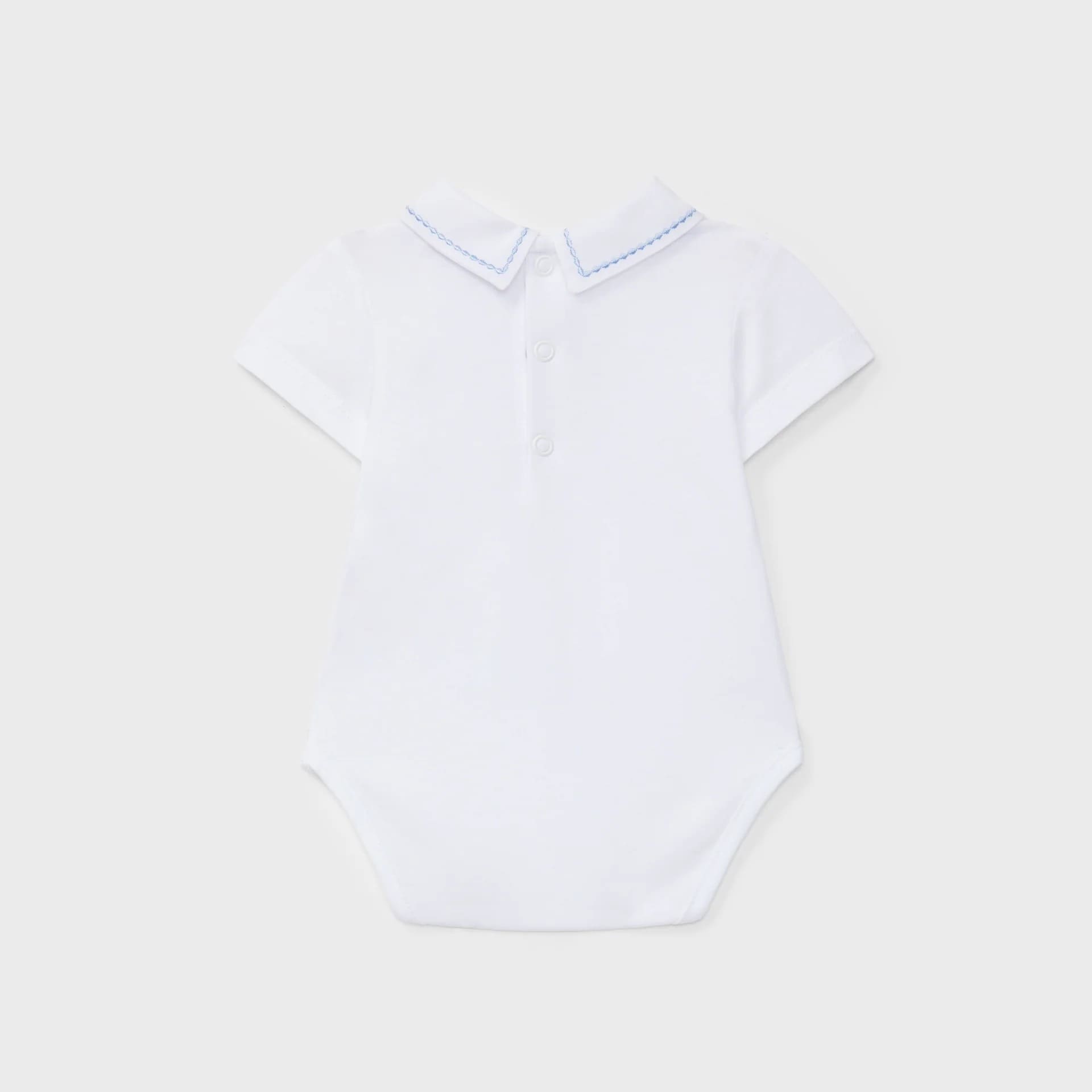 Body punto blanco con detalle celeste recién nacido | Dr. Kid by Charanga