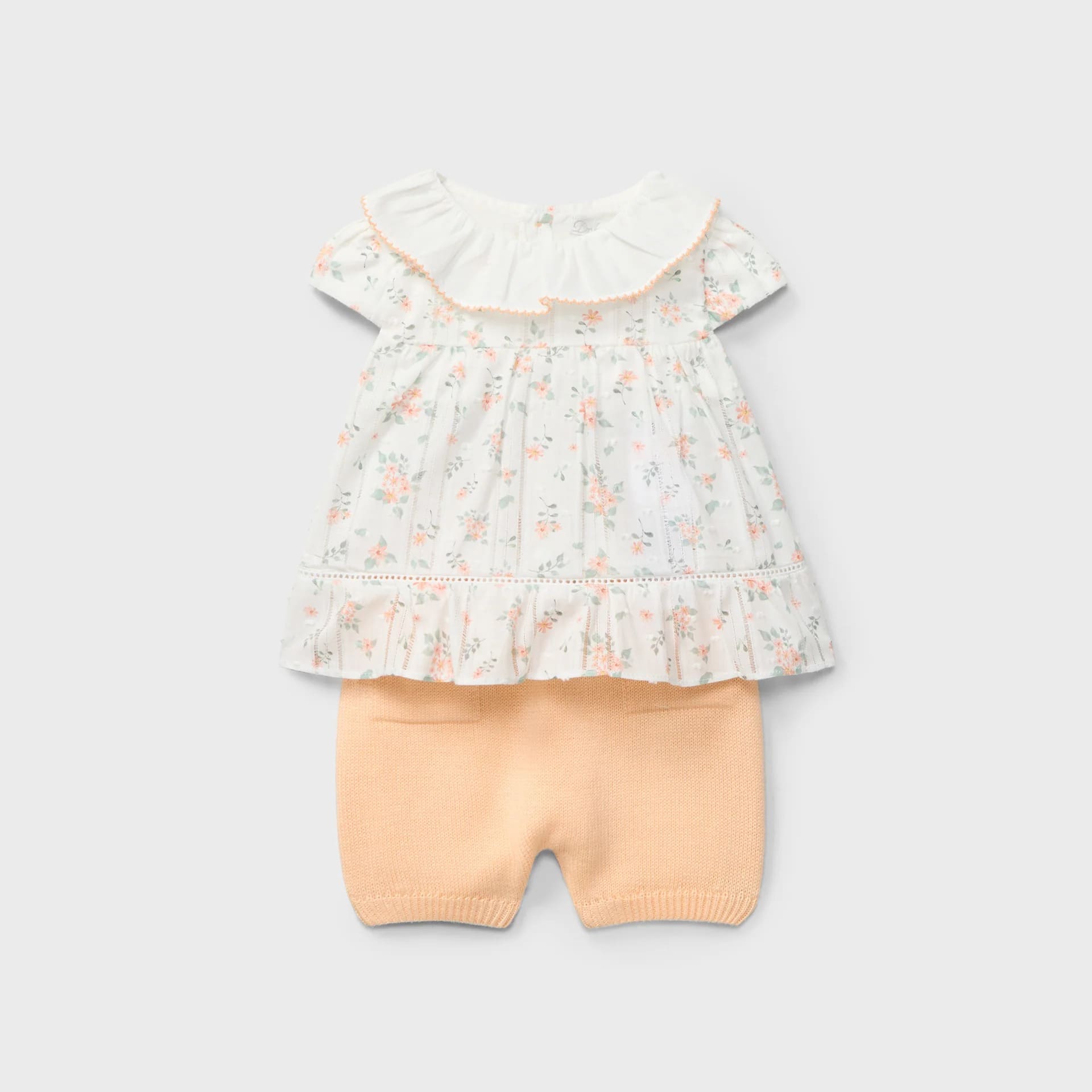 Conjunto blusa floral y pantalón tricot recién nacido | Dr. Kid by Charanga