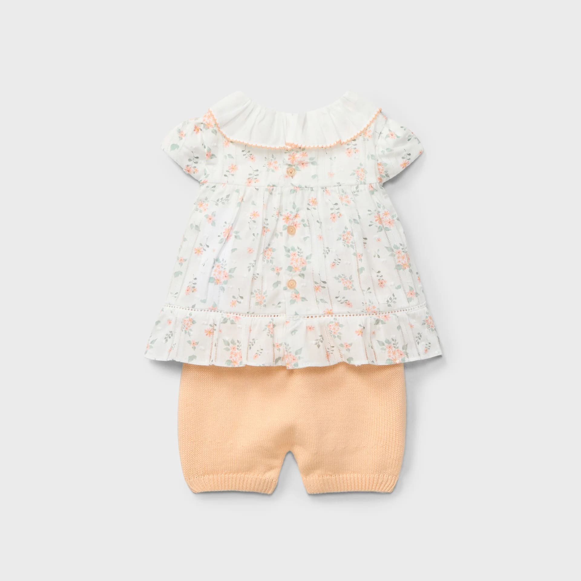 Conjunto blusa floral y pantalón tricot recién nacido | Dr. Kid by Charanga