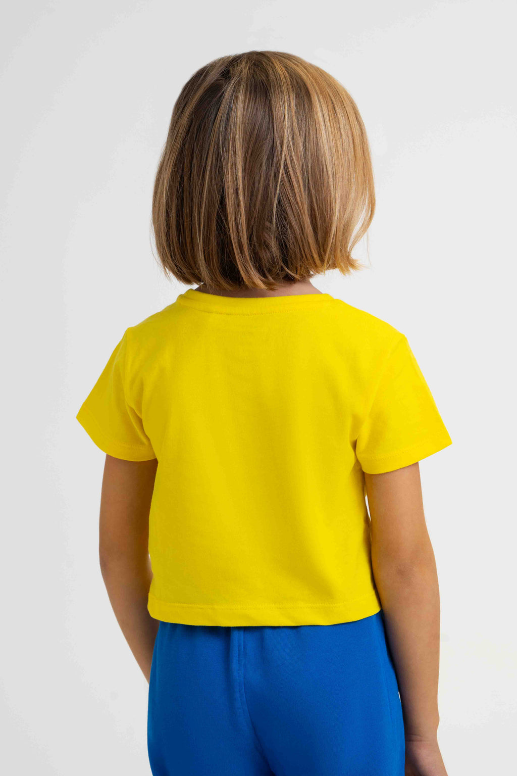 Camiseta crop amarilla niña -  Cádiz CF