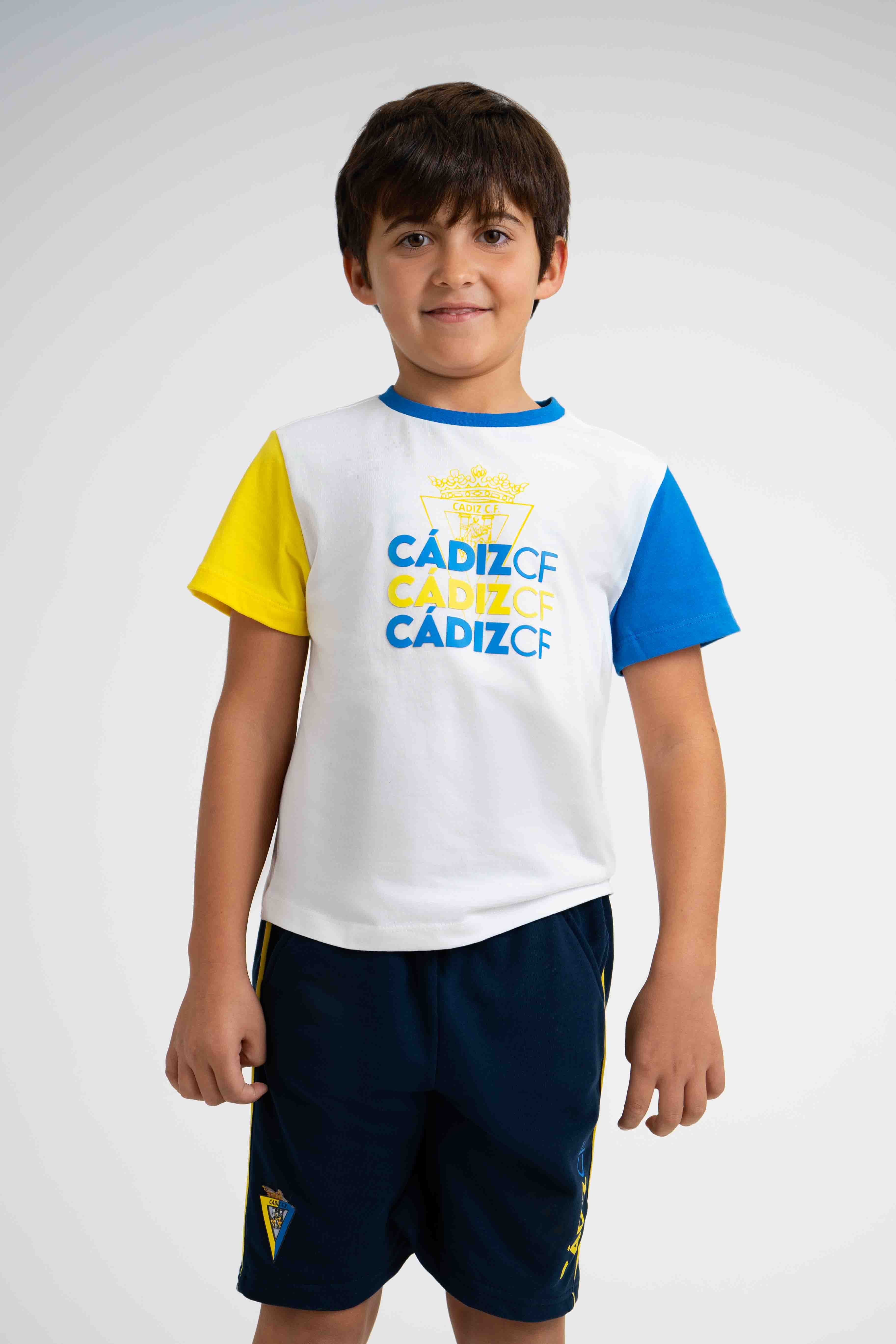Camiseta Bicolor manga corta -  Cádiz CF