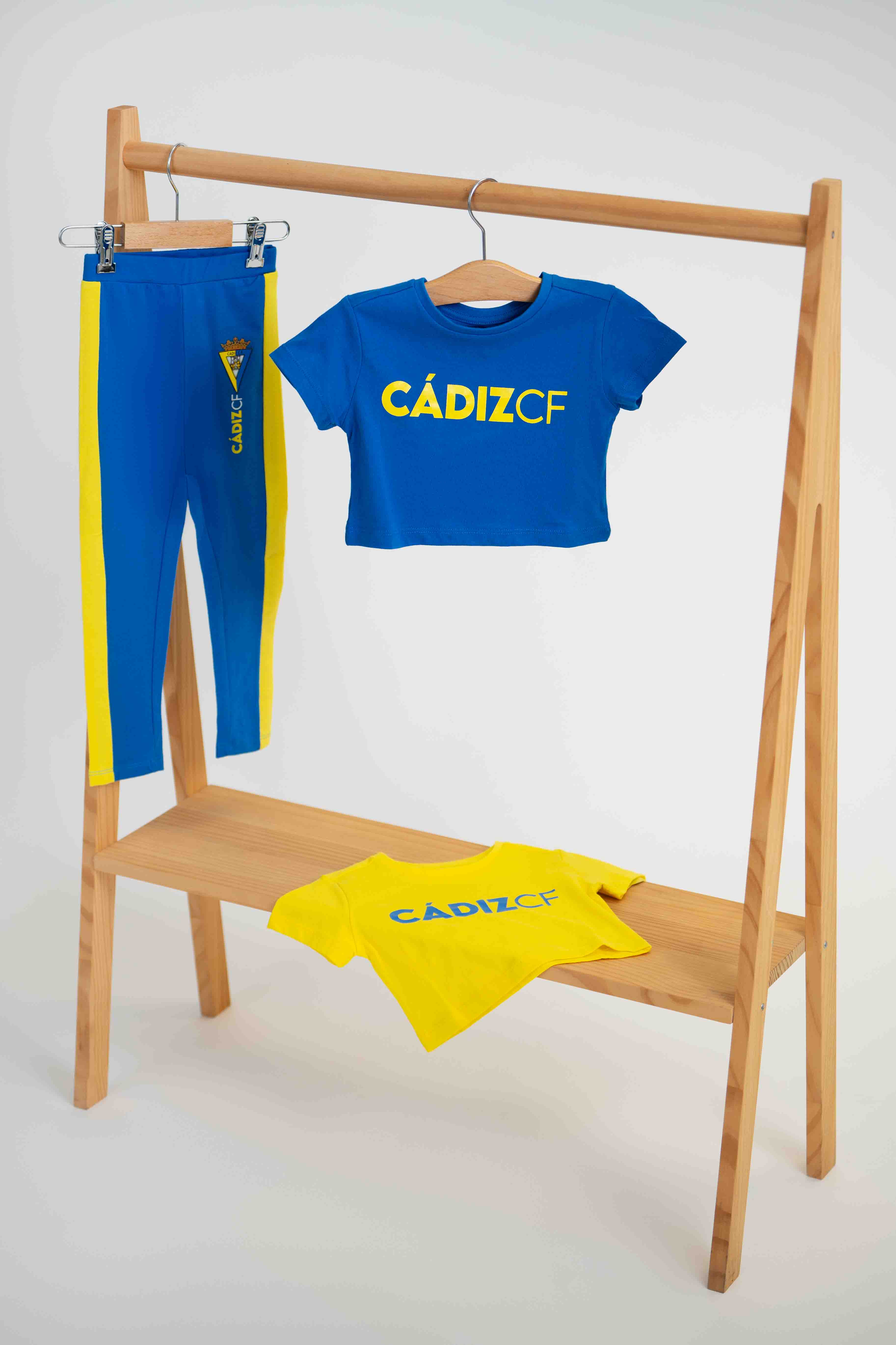 Camiseta crop azul niña -  Cádiz CF