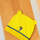 Gorro amarillo con orejitas bebé - Cádiz CF