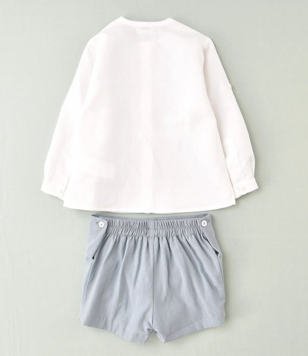 Pantalón corto azul niño