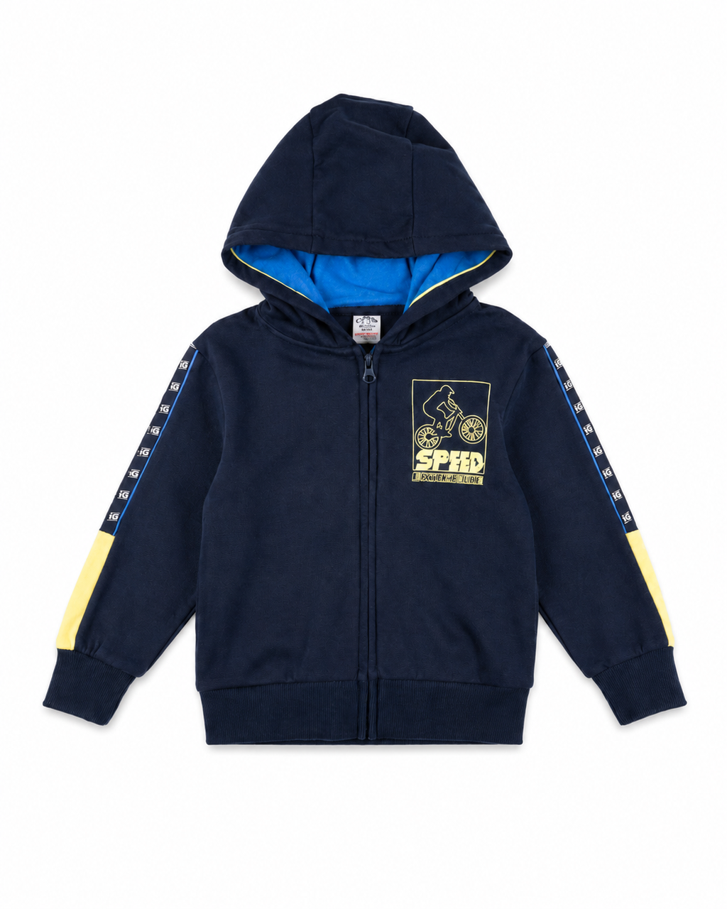 Sudadera de niño en azul marino speed