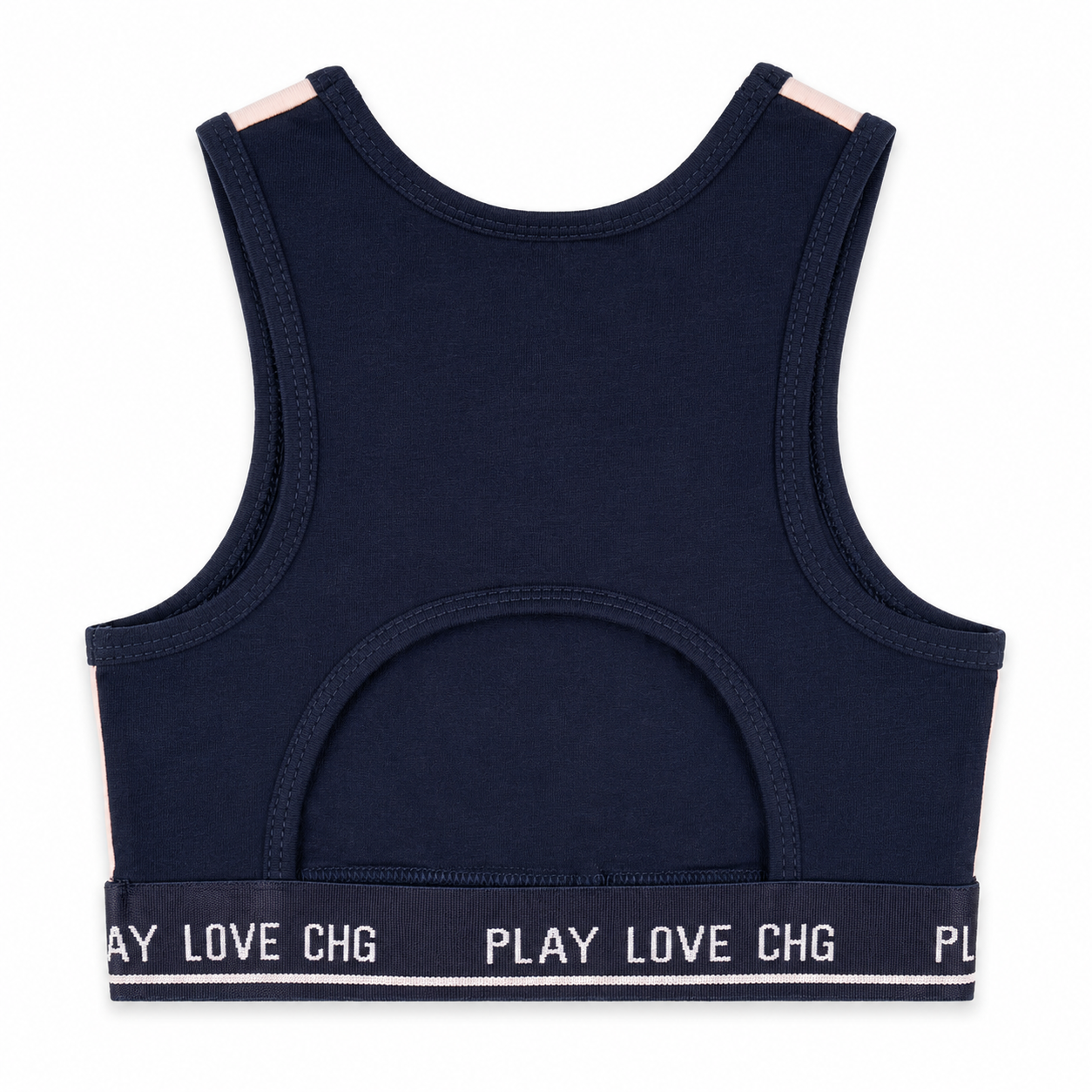 Top deportivo niña azul Love CHG | Suave y ajustado