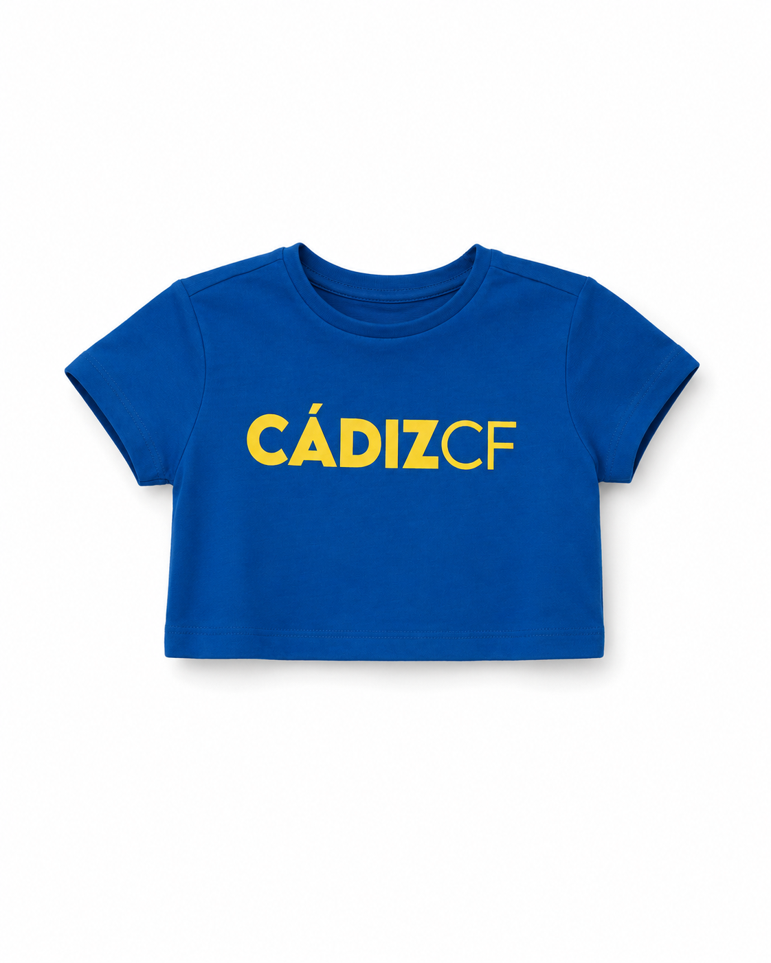 Camiseta crop azul niña -  Cádiz CF