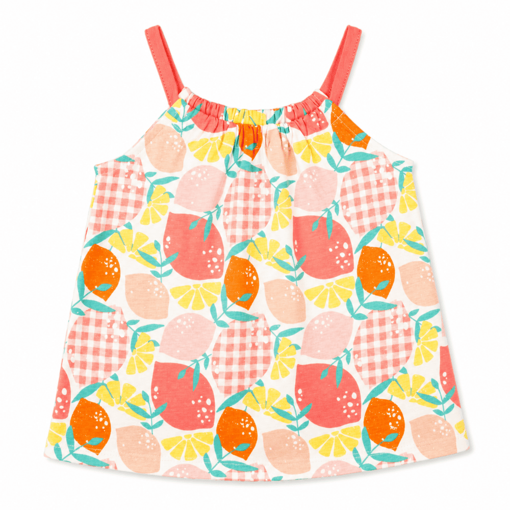 Camiseta de niña estampado fruta