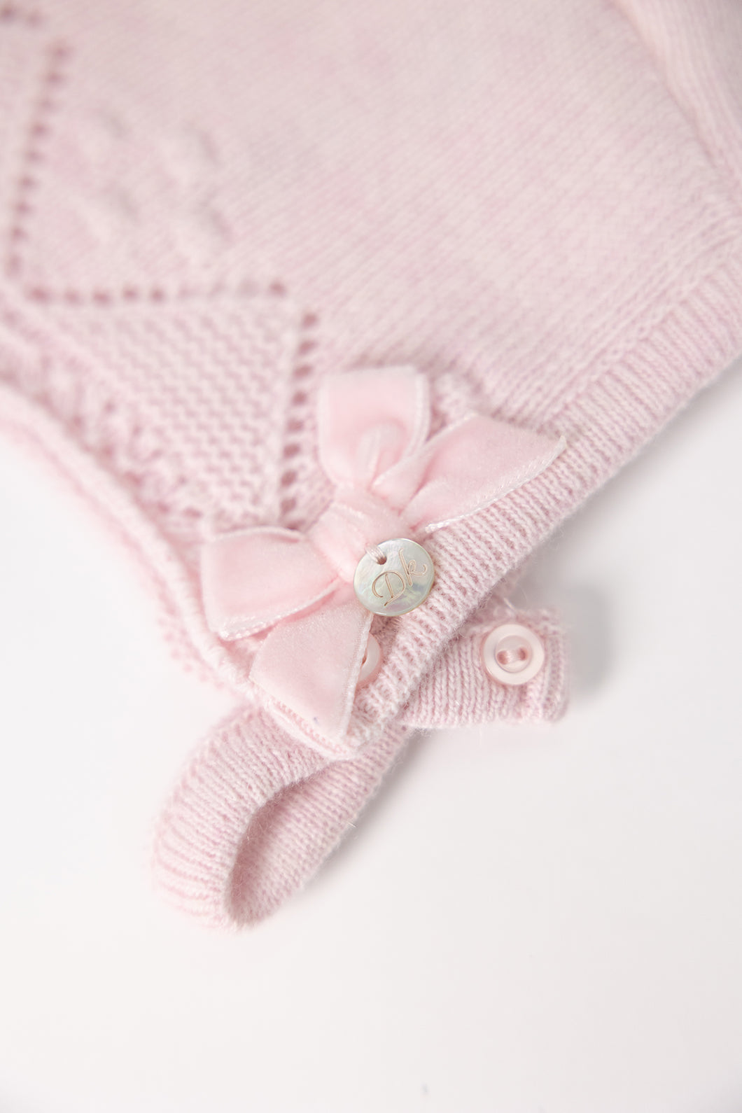 Capota lacito rosa recién nacida | Dr Kid by Charanga