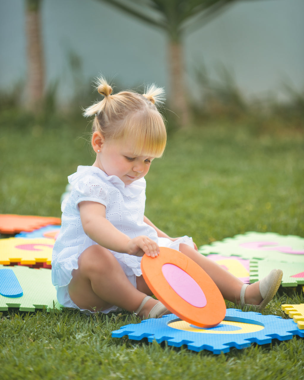 Vestido de bebé blanco Cocote & Charanga