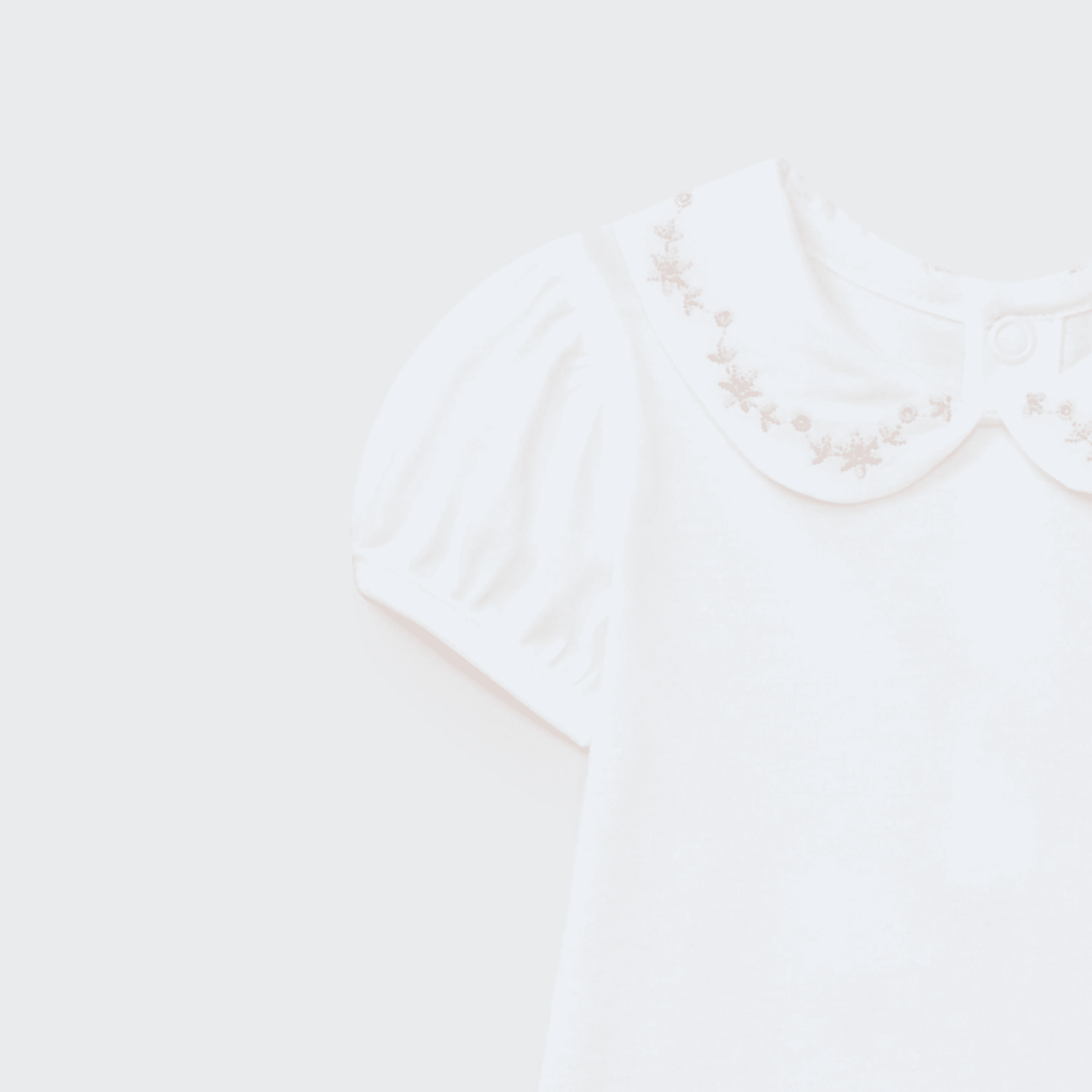 Body de punto blanco con detalle naranja recién nacida | Dr. Kid by Charanga