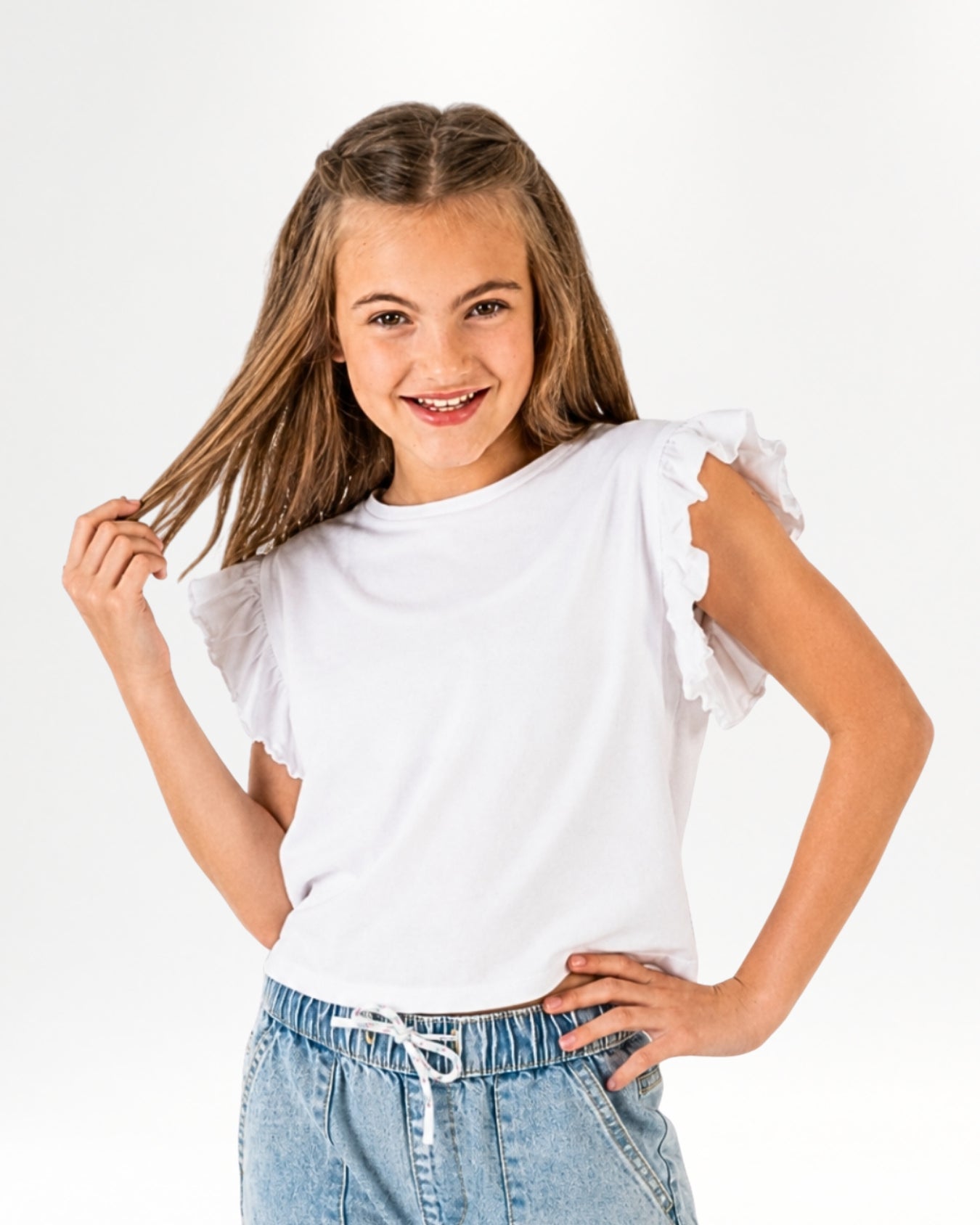 Camiseta de niña color blanco
