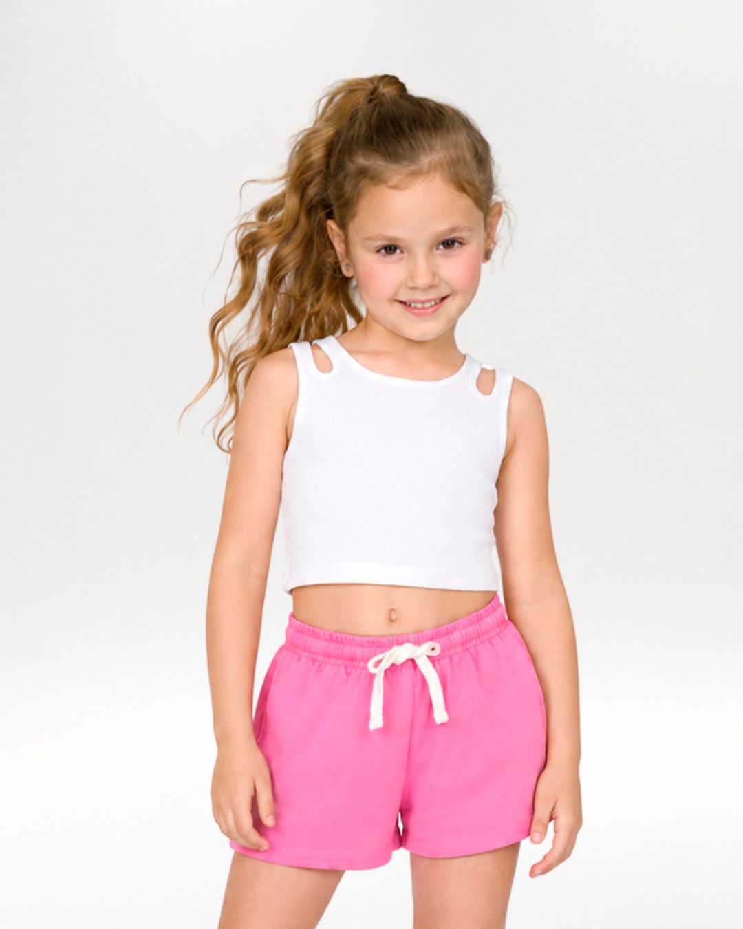 Fuchsia girl's shorts