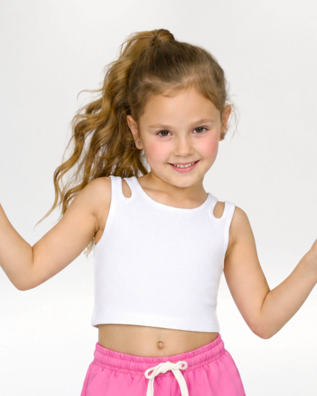 Camiseta de niña blanca