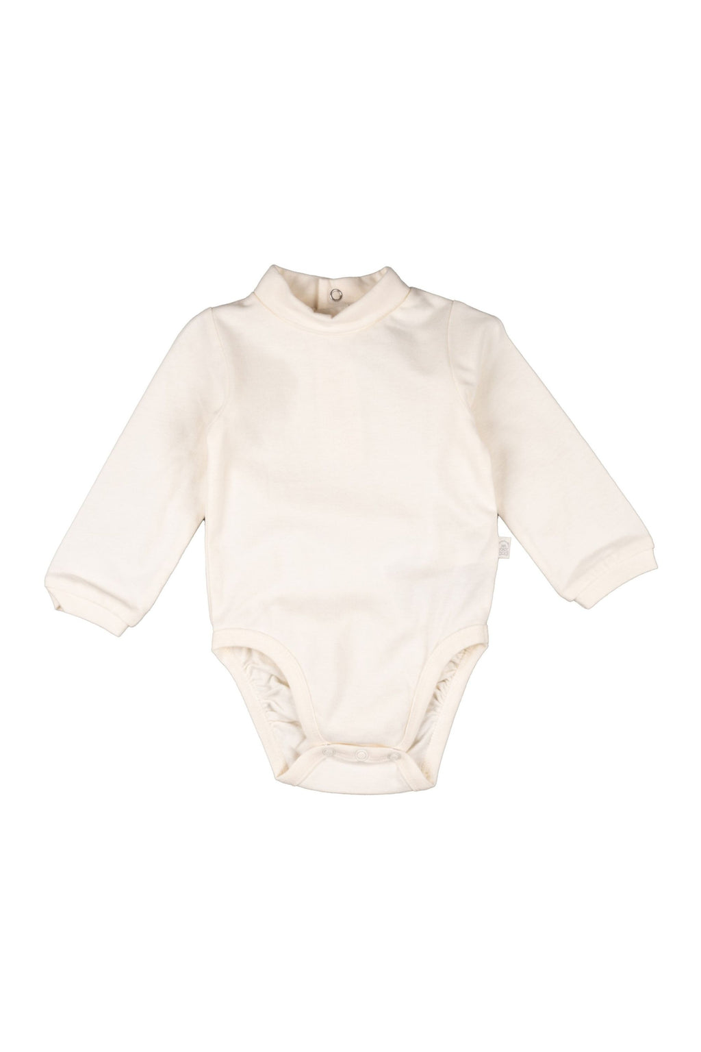 Body de recién nacido color crudo con cuello alto Outlet