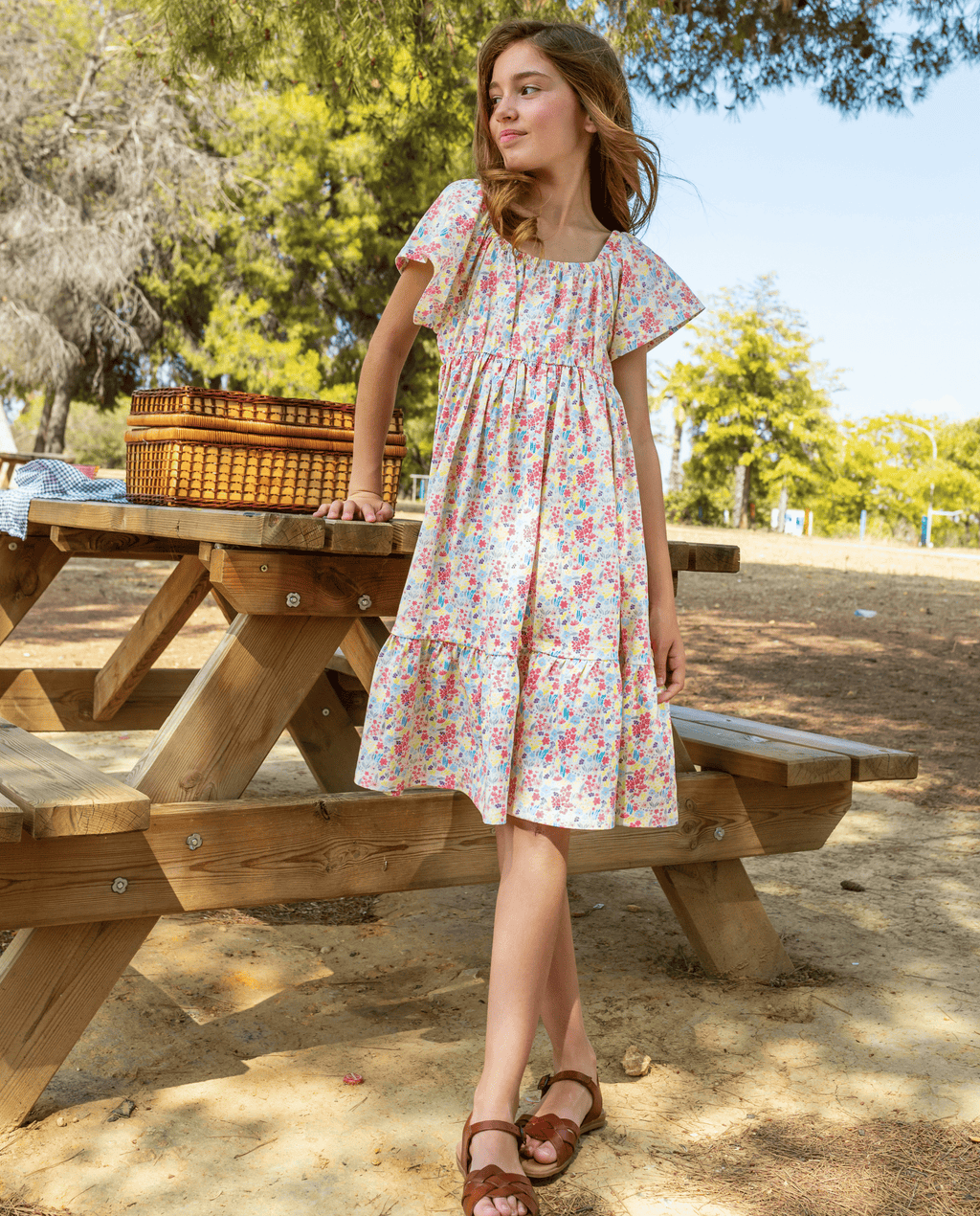 Robe fille imprimée