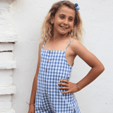 Salopette da bambina blu Cocote y Charanga