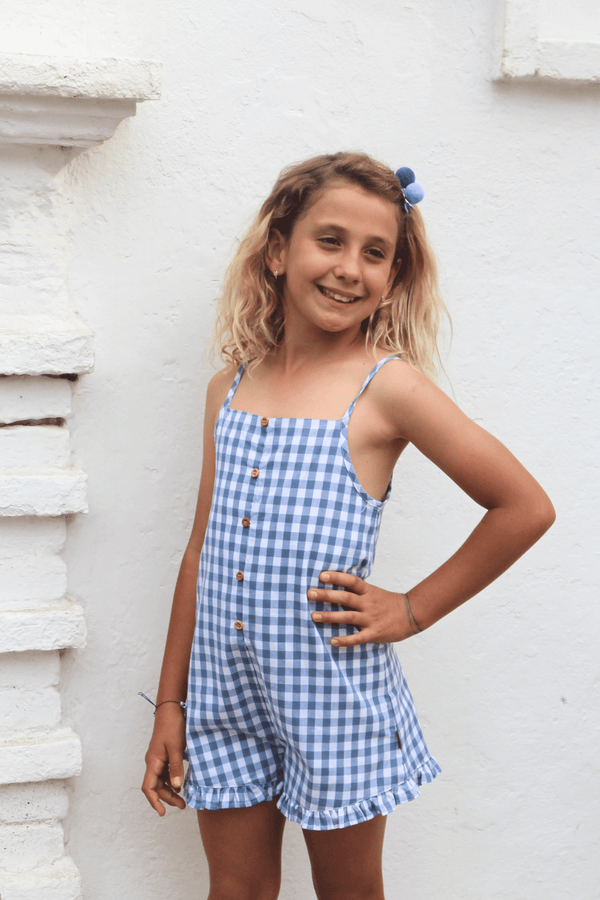 Salopette fille bleue Cocote y Charanga