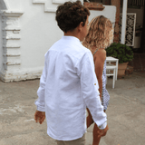 Camicia da bambino ecru Cocote y Charanga