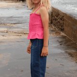 Pantalón de niña tejano