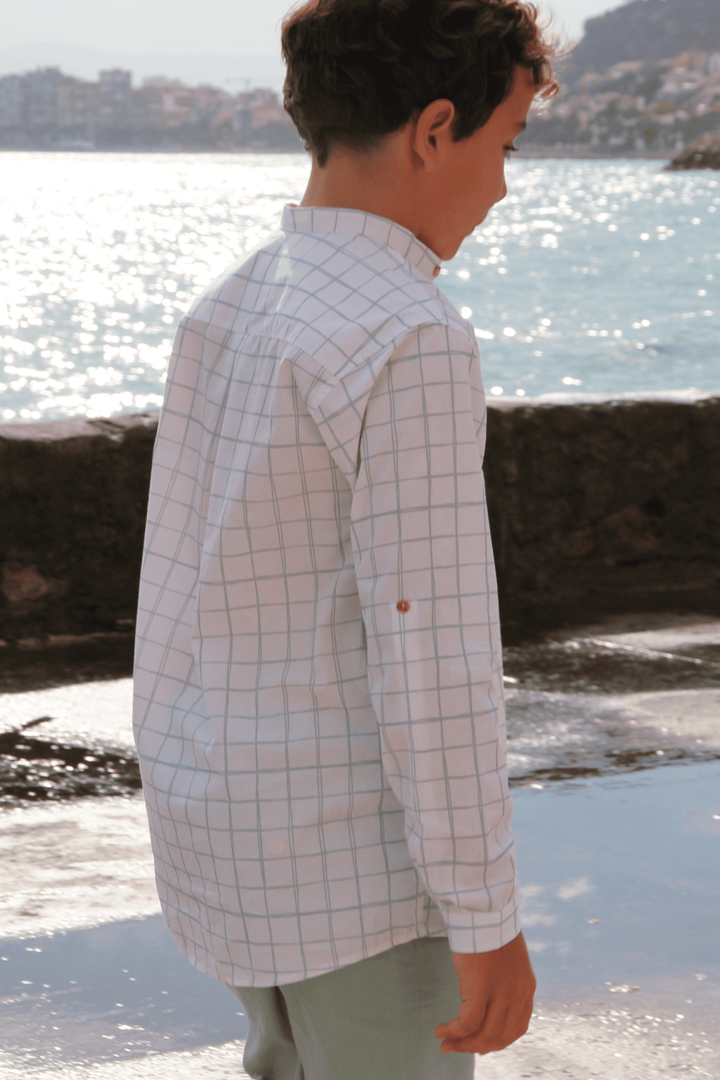 Camisa de niño verde Cocote & Charanga