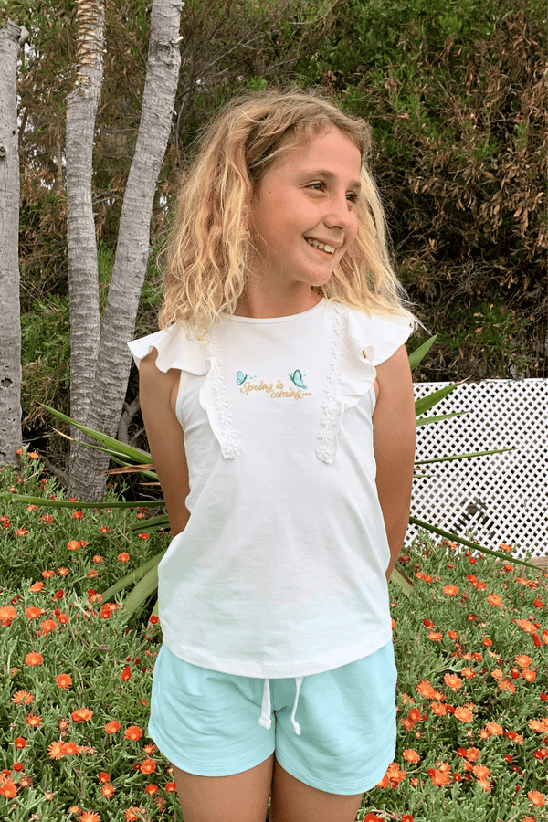 T-shirt fille brut