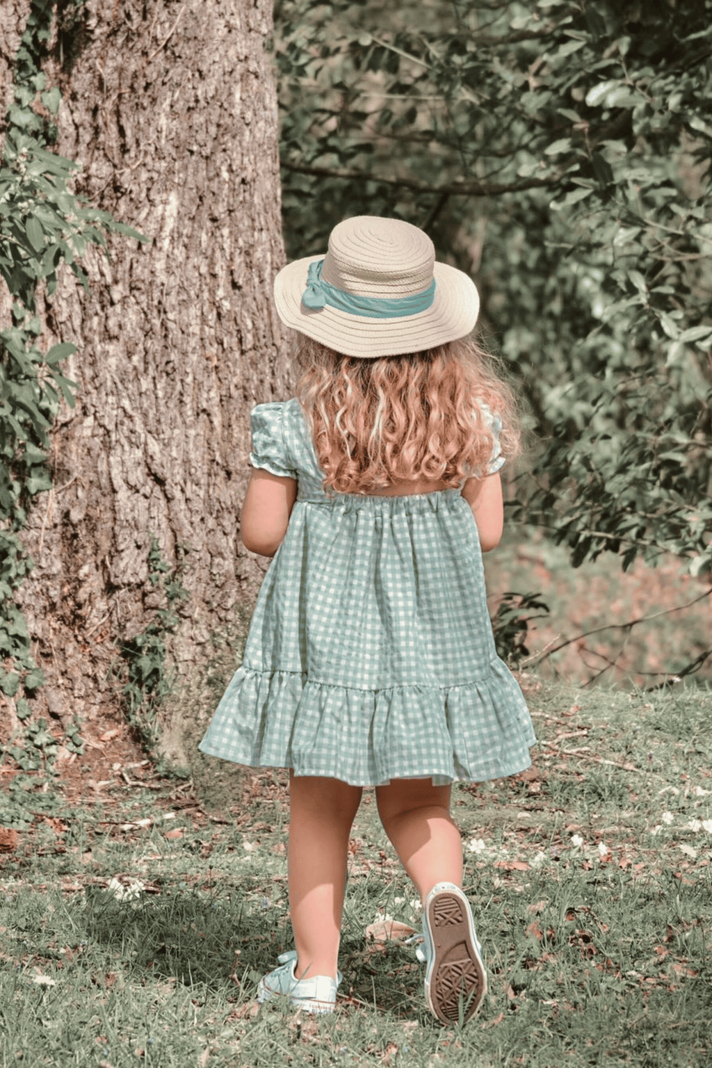 Vestido de niña azul turquesa Cocote & Charanga