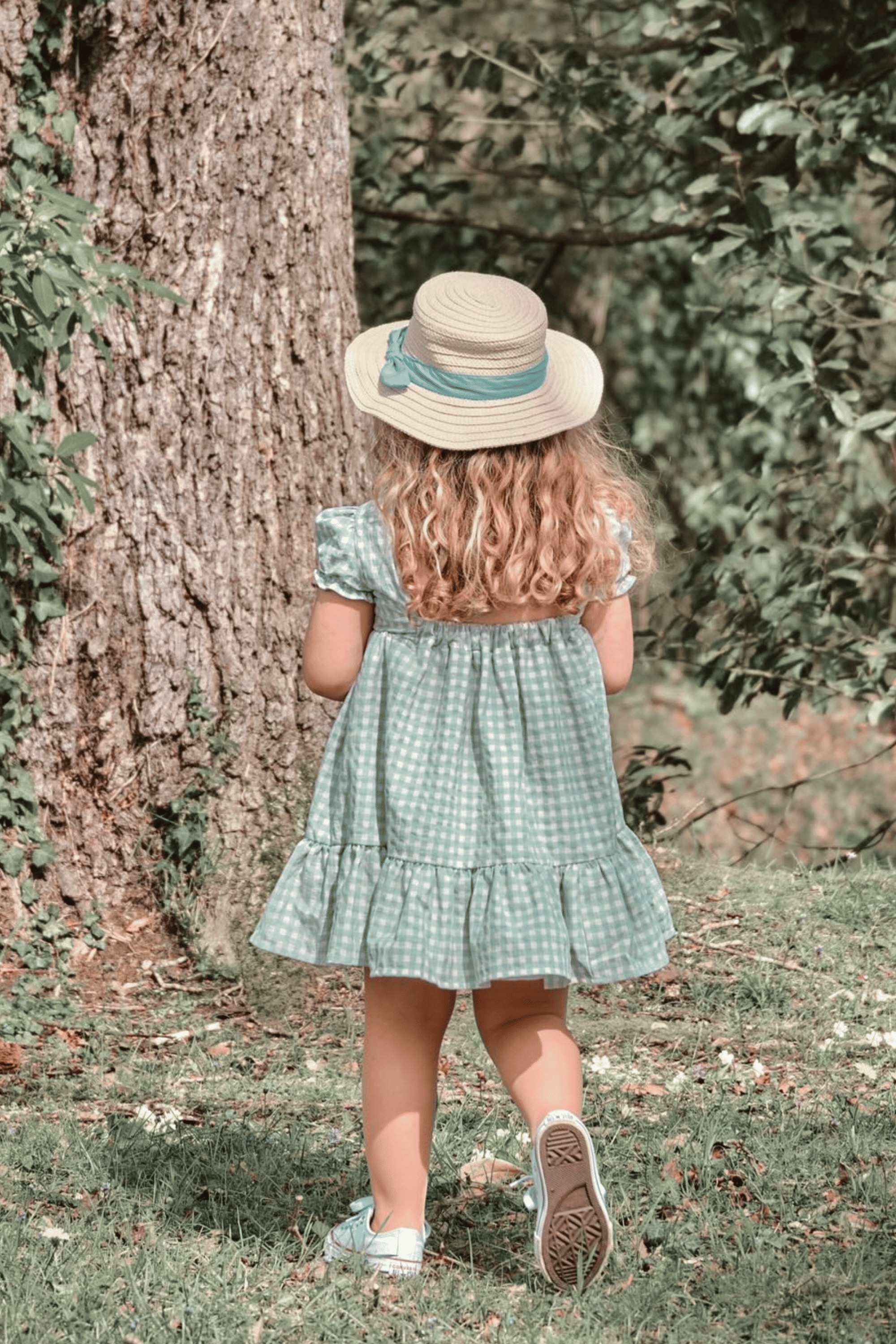 Vestido de niña azul turquesa Cocote & Charanga