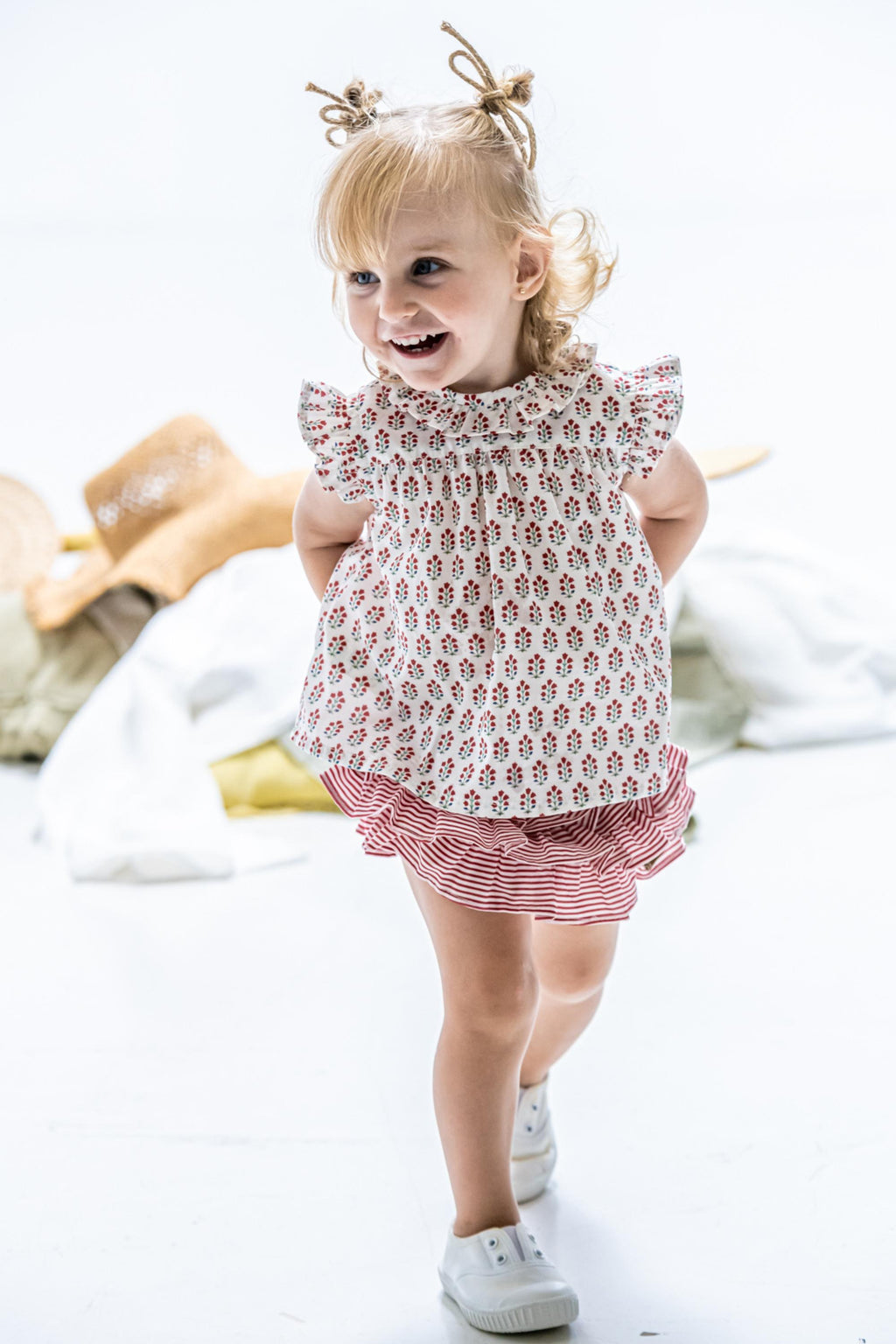 Blusa de bebé rojo Cocote & Charanga VERANO/Charanga