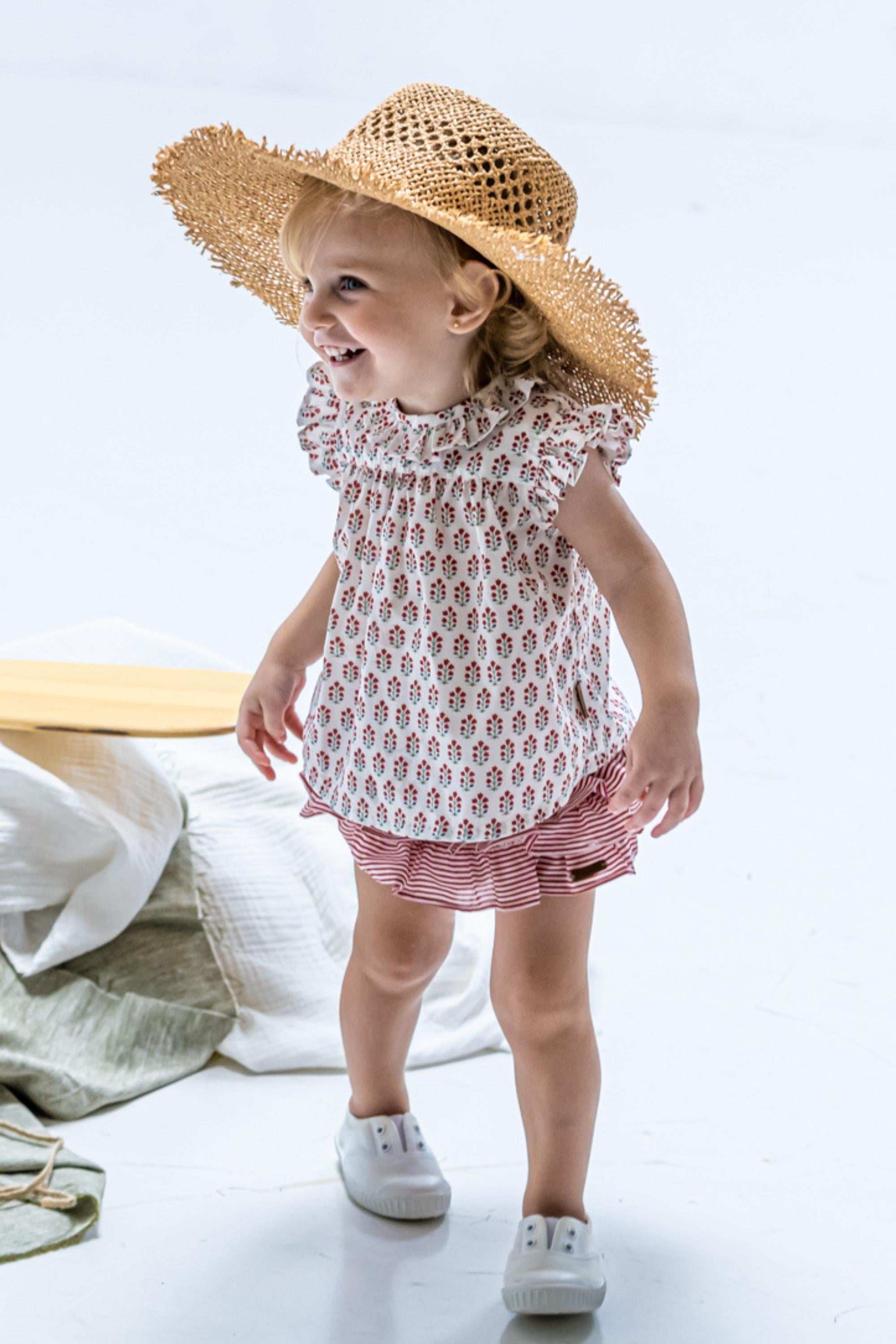 Blusa de bebé rojo Cocote & Charanga VERANO/Charanga