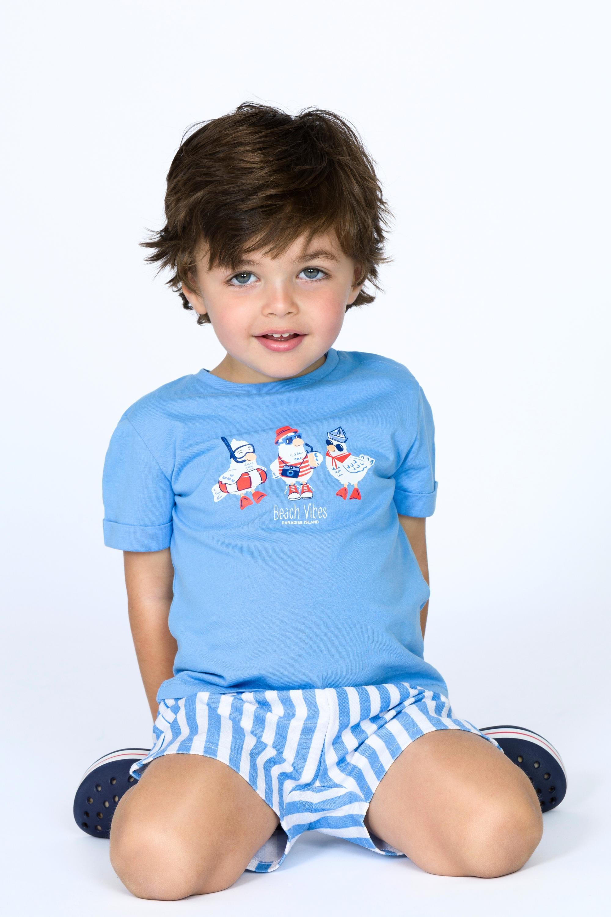 Conjunto de bebé color azul VERANO/Charanga