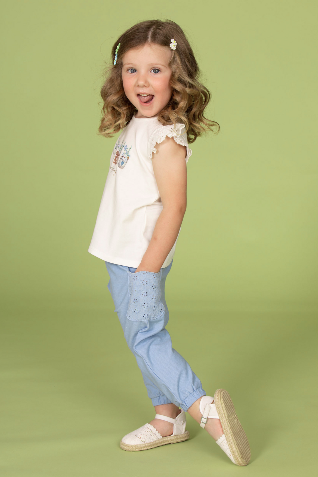 Pantalón de bebé azul VERANO/Charanga