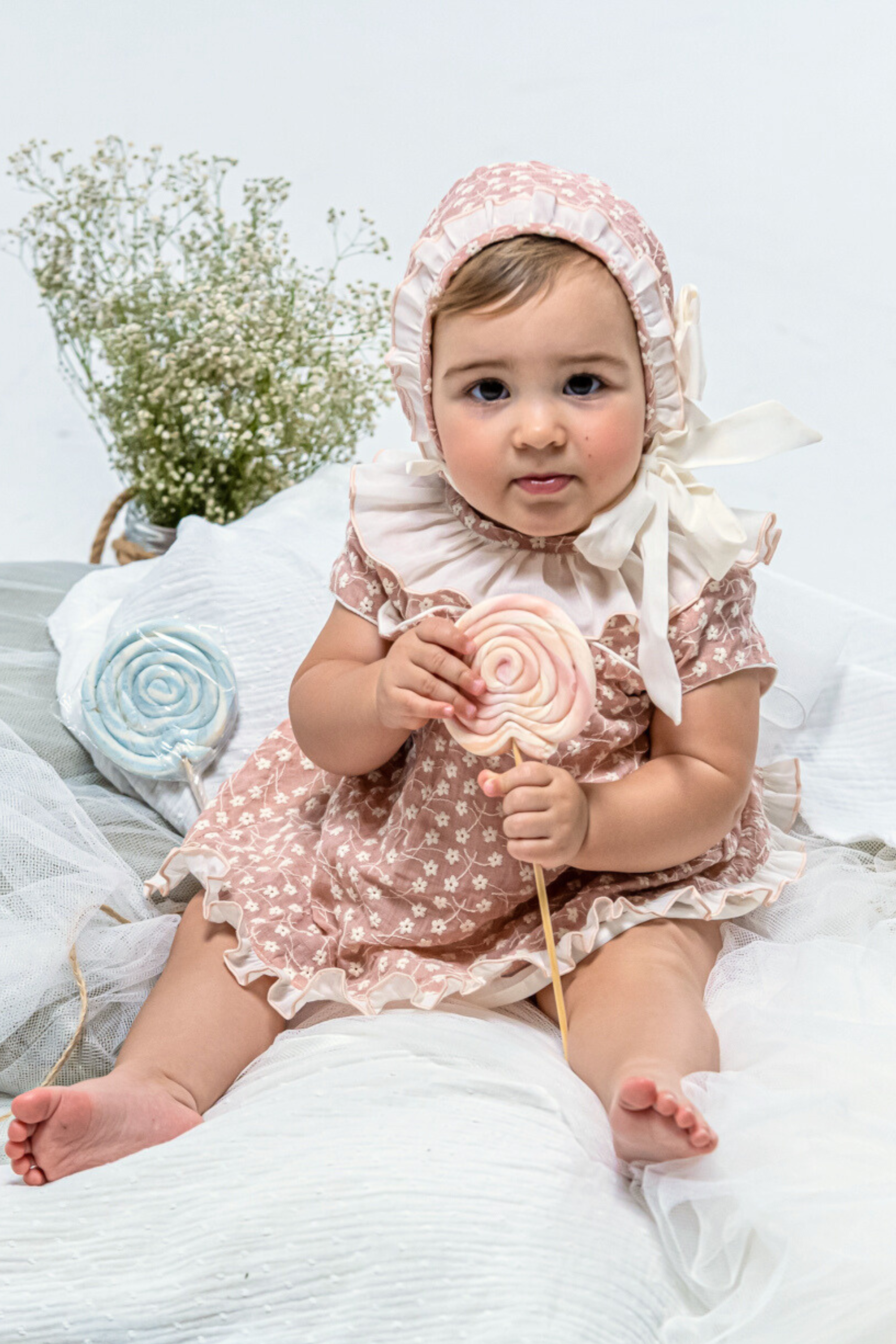 Vestido de bebé rosa Cocote & Charanga VERANO/Charanga