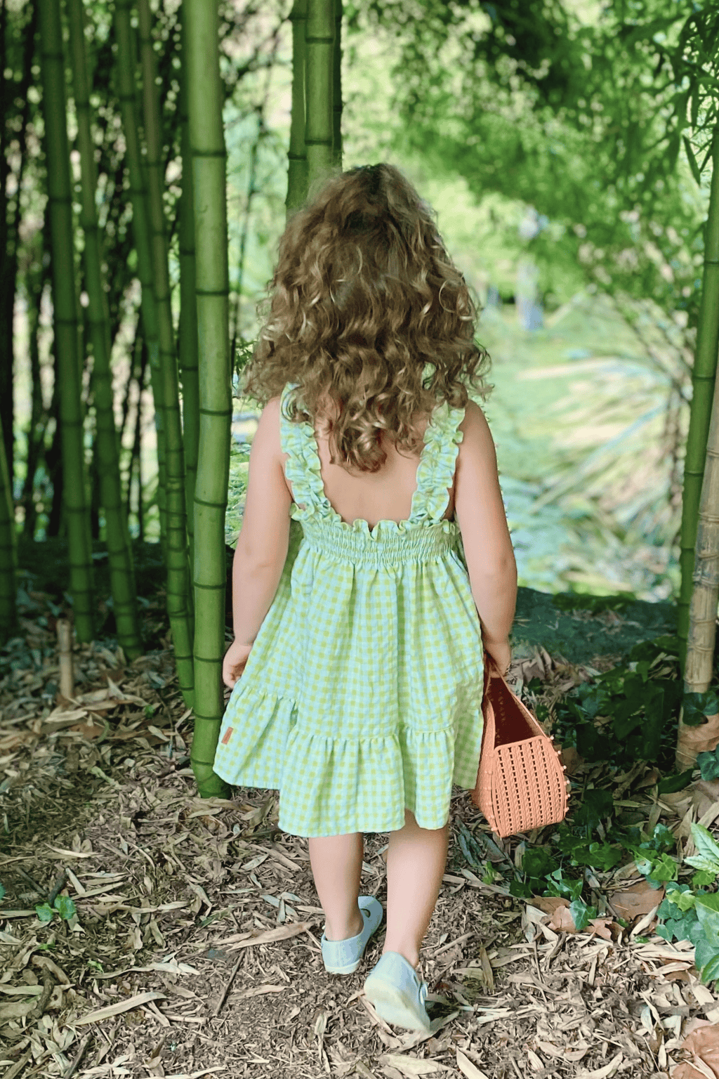 Vestido de niña verde Cocote & Charanga