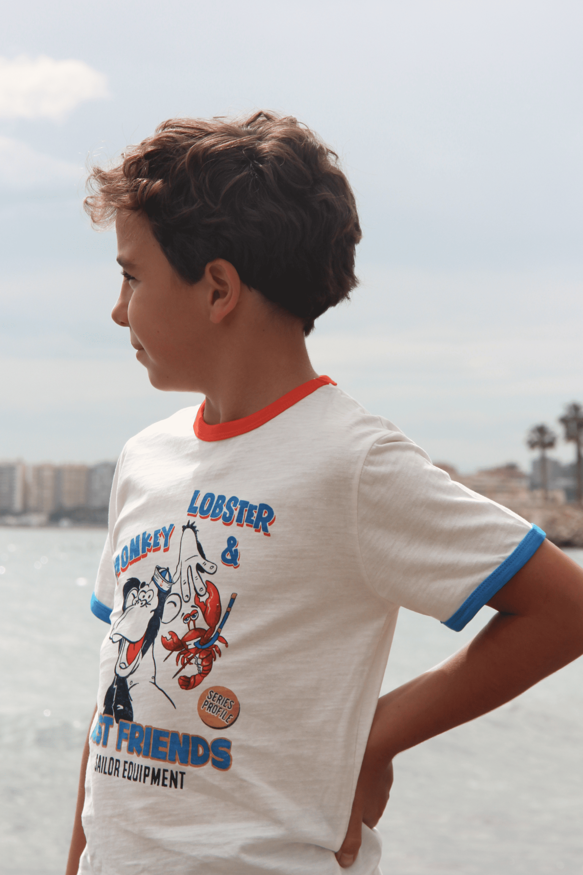 T-shirt garçon brut