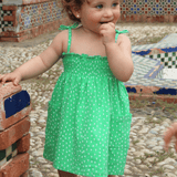 Vestido de bebé estampado
