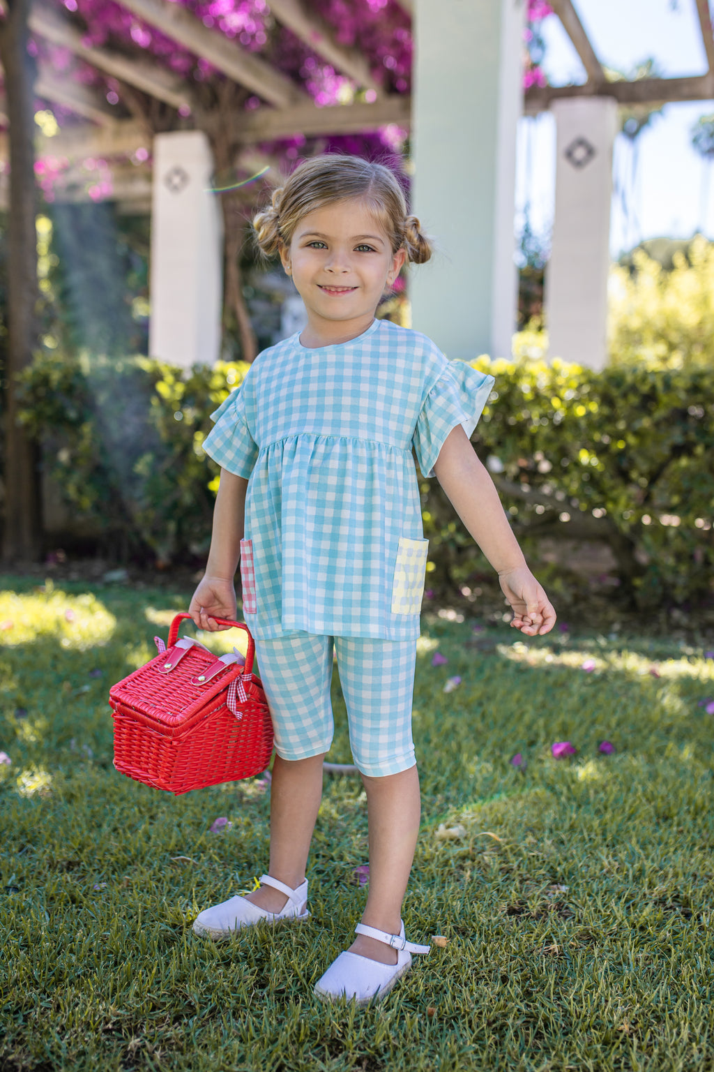 Conjunto Camiseta Y Legging de bebé cuadro VERANO/Charanga