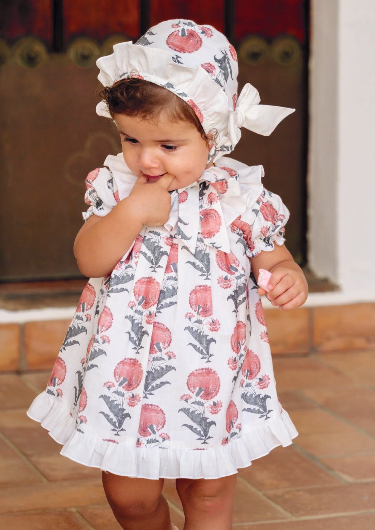 Conjunto vestido de flores recién nacida rosette | Cocote by Charanga