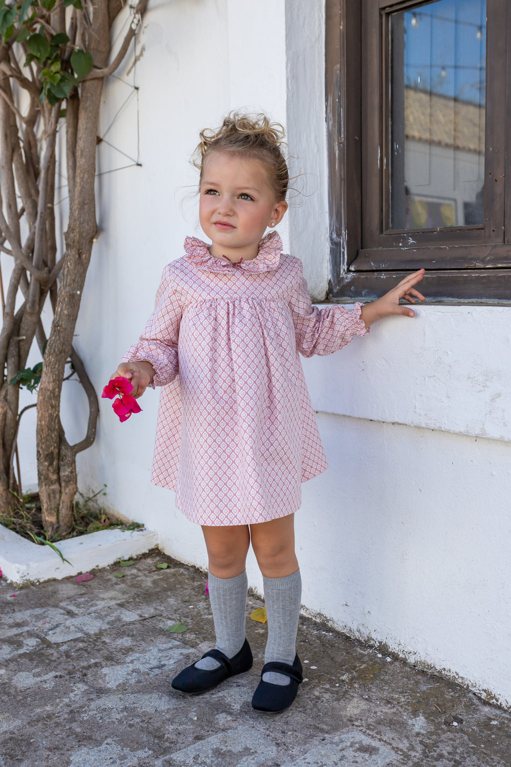 Vestido de bebé rosa Cocote & Charanga Charanga