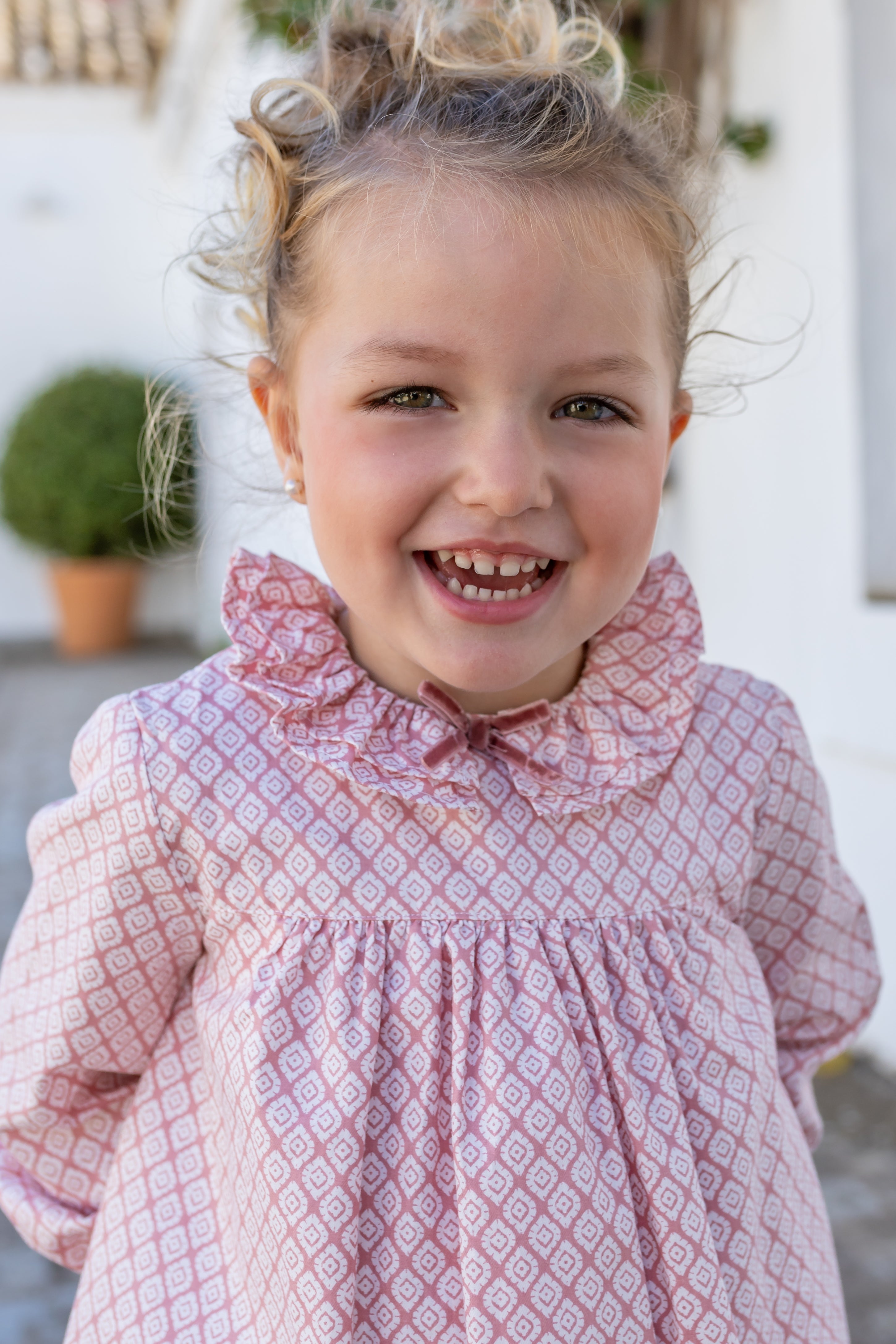 Vestido de bebé rosa Cocote & Charanga Charanga