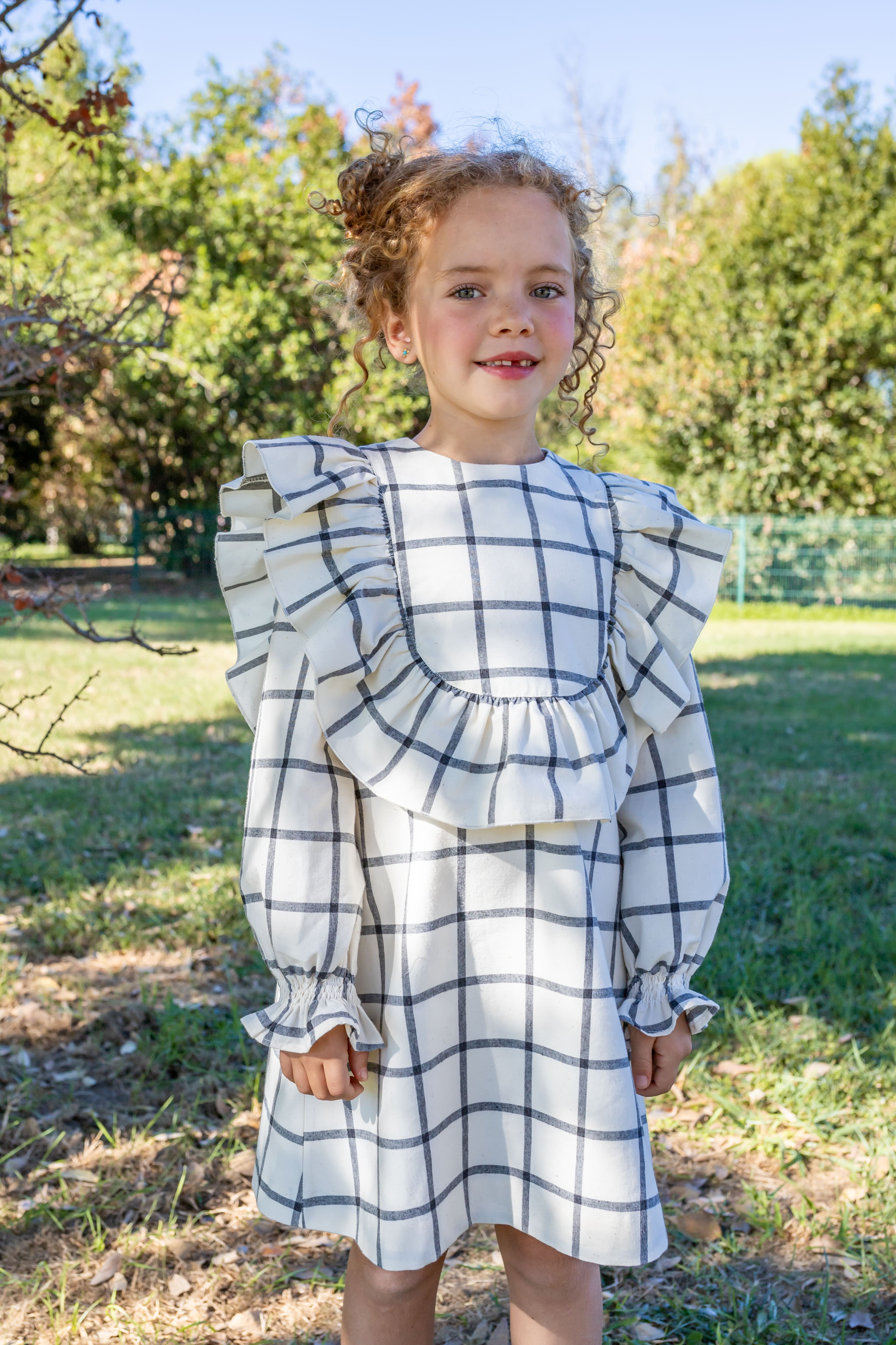 Vestido de niña crudo Cocote & Charanga