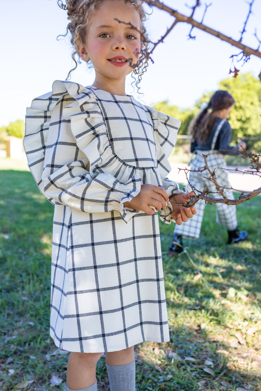 Vestido de niña crudo Cocote & Charanga