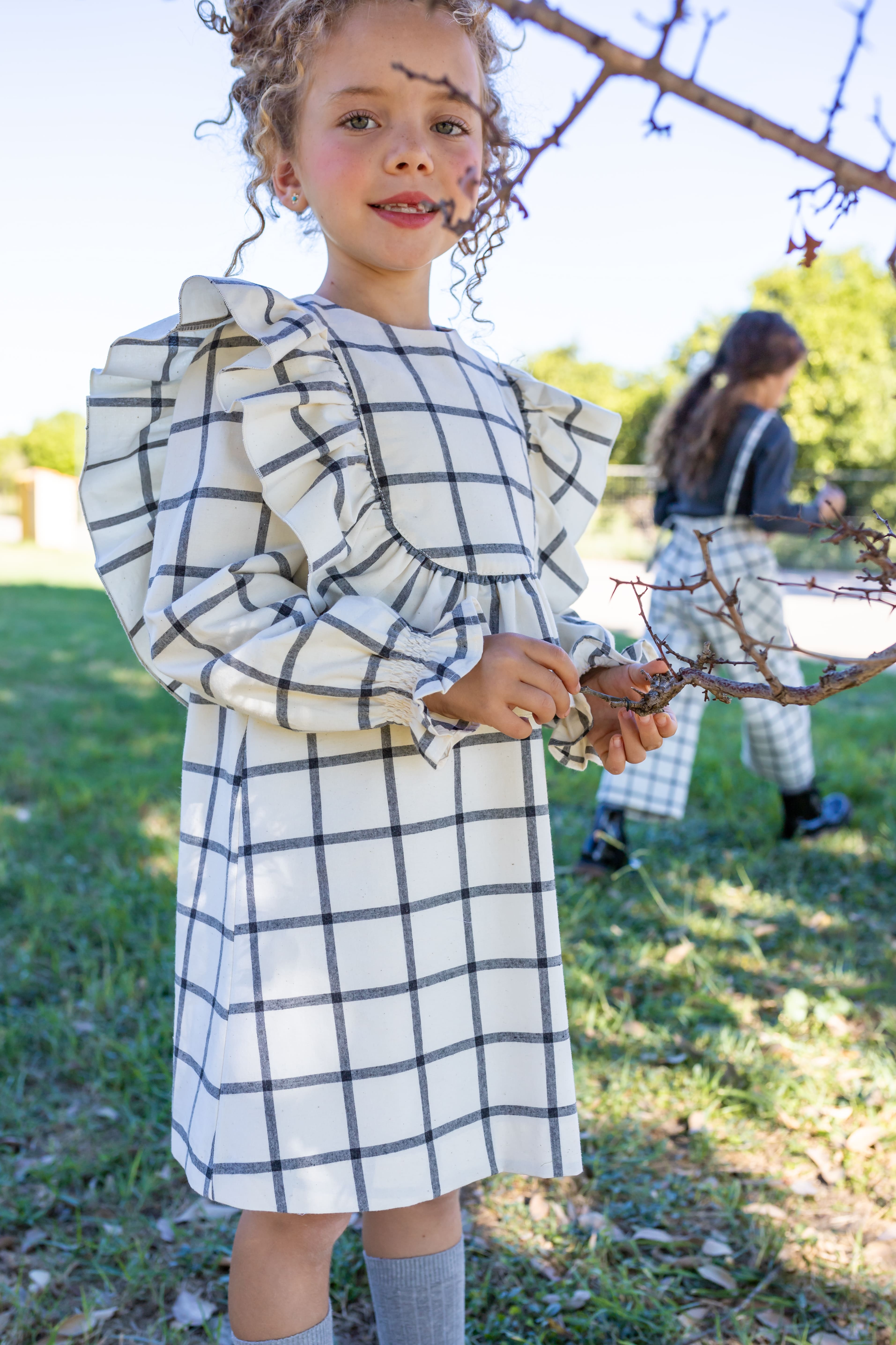 Vestido de niña crudo Cocote & Charanga