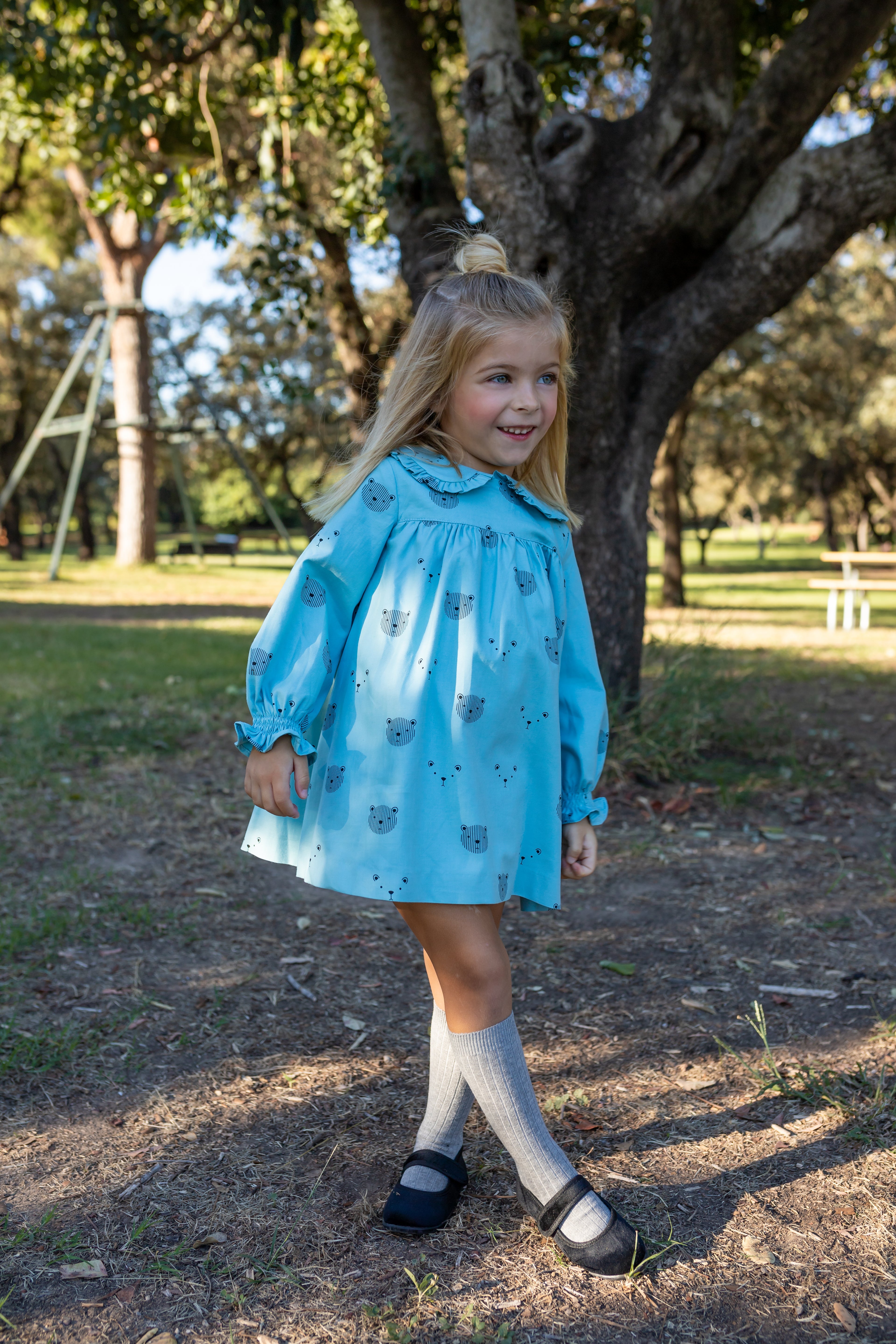 Vestido de bebé turquesa Cocote & Charanga Charanga