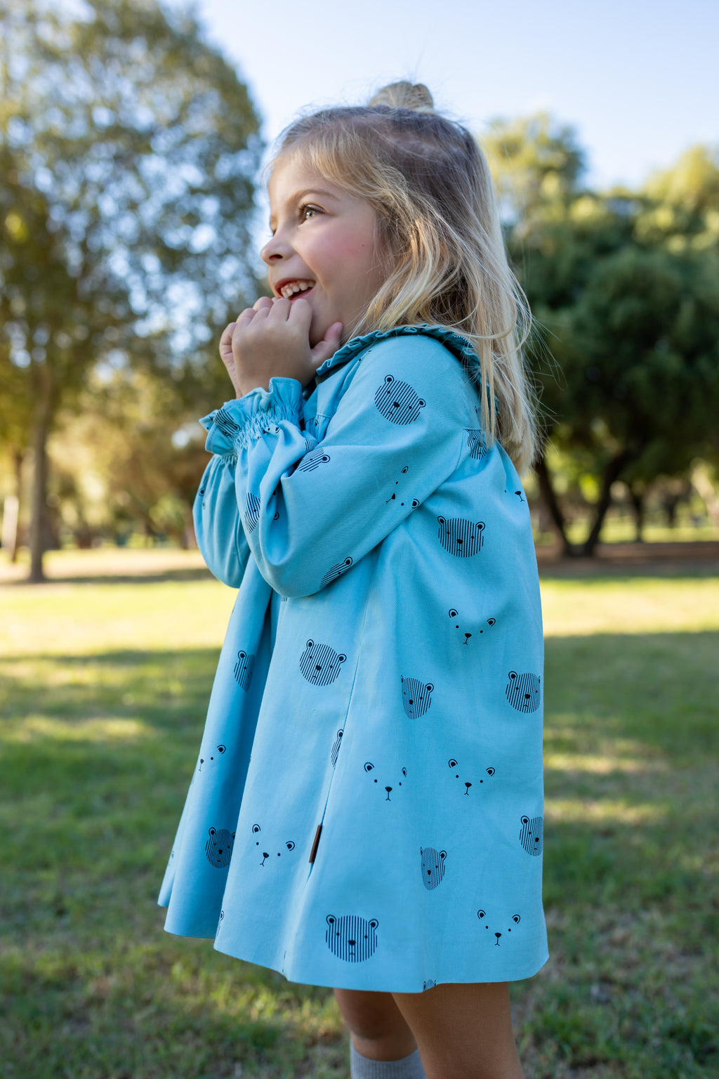 Vestido de bebé turquesa Cocote & Charanga Charanga