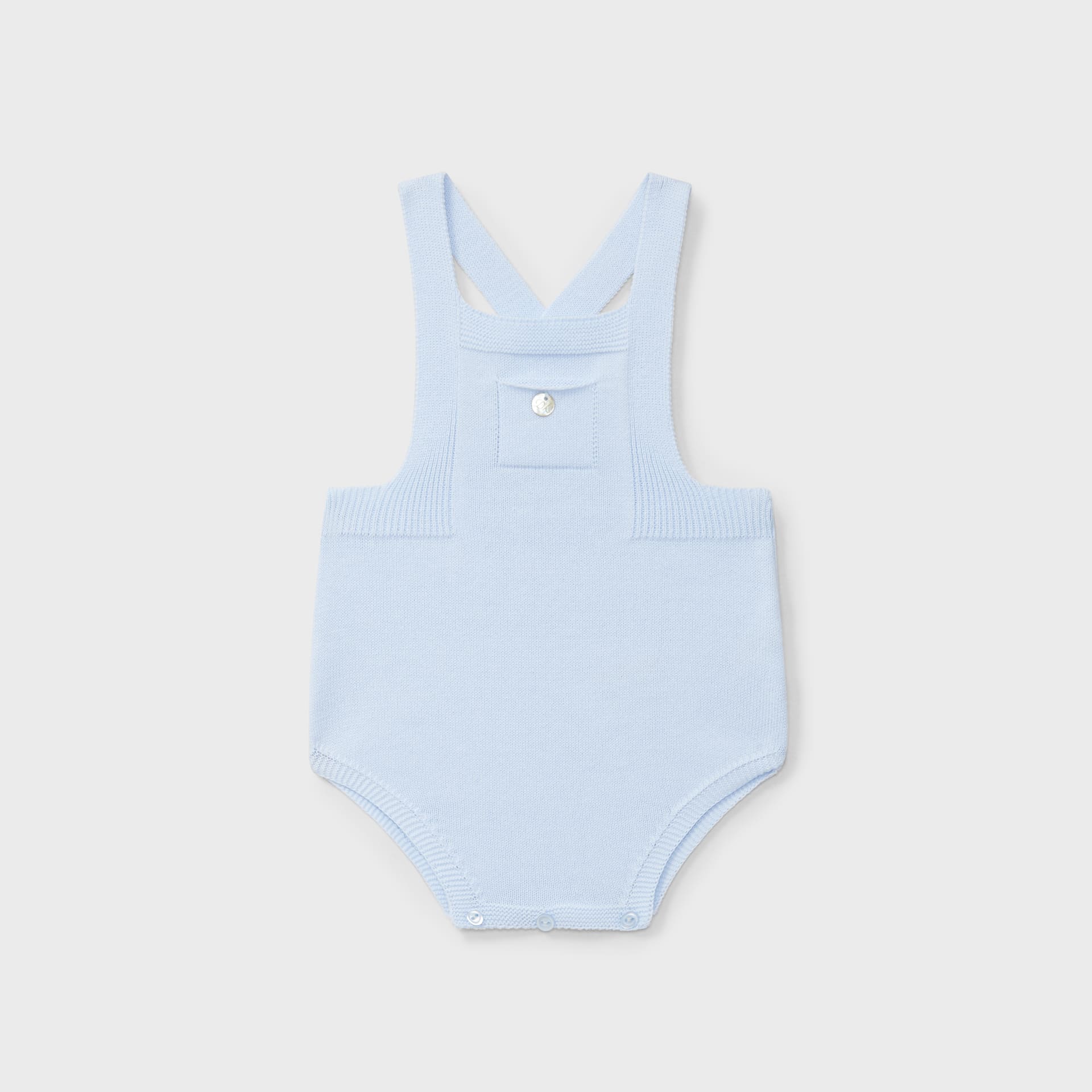 Ranita con tirantes tricot celeste recién nacido | Dr. Kid by Charanga