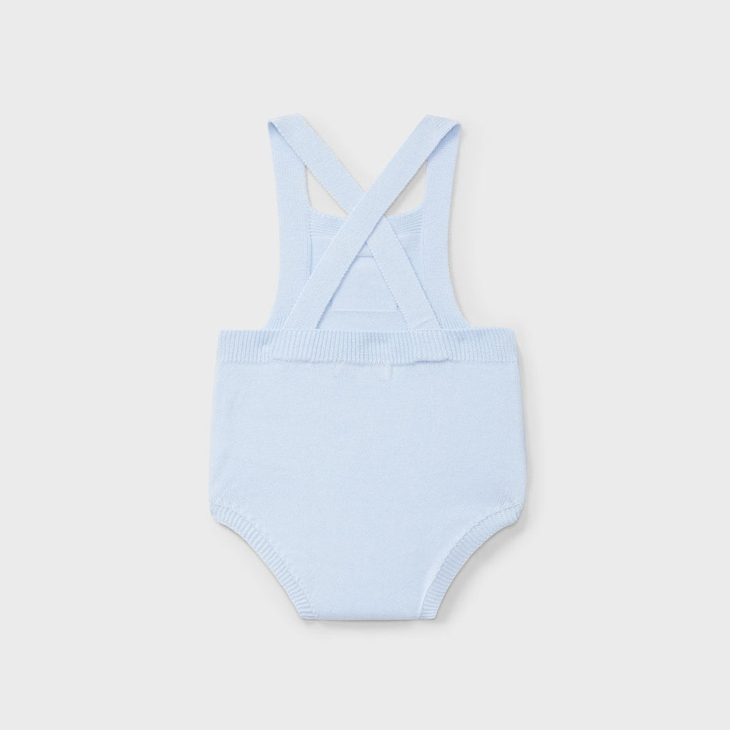 Ranita con tirantes tricot celeste recién nacido | Dr. Kid by Charanga