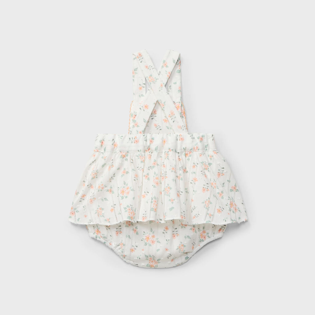 Peto floral con volante recién nacida | Dr. Kid by Charanga